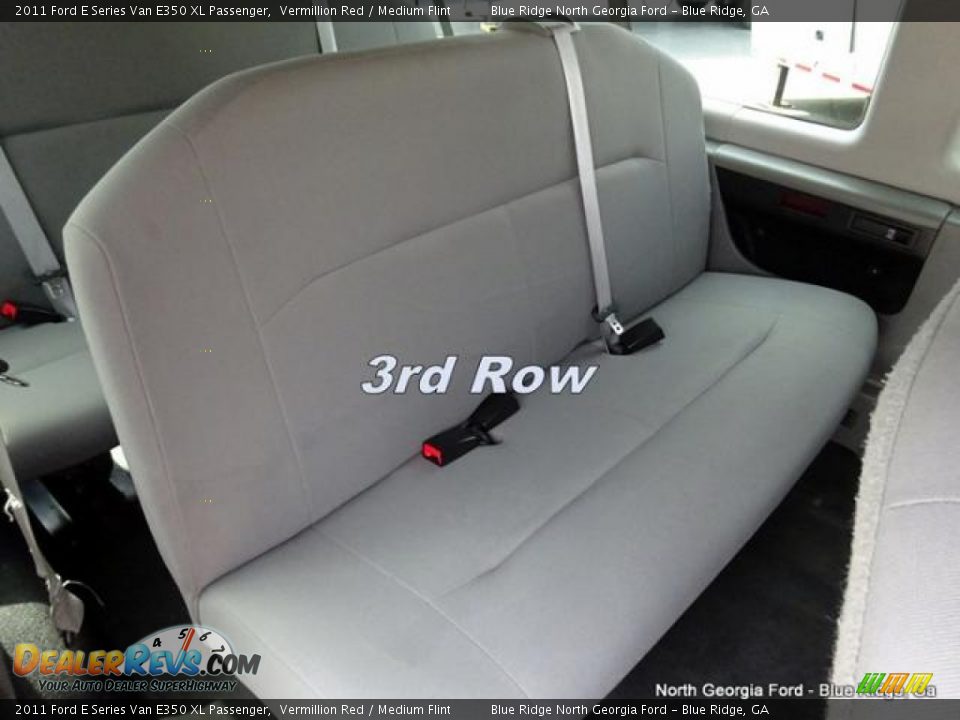 2011 Ford E Series Van E350 XL Passenger Vermillion Red / Medium Flint Photo #20