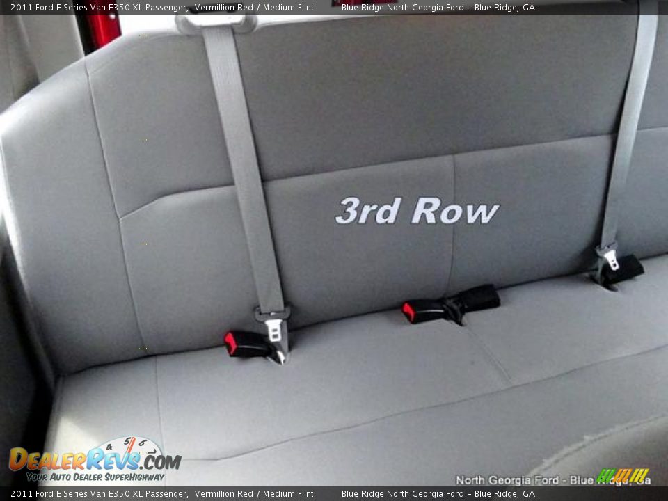 2011 Ford E Series Van E350 XL Passenger Vermillion Red / Medium Flint Photo #21