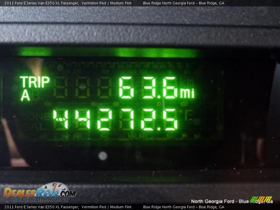 2011 Ford E Series Van E350 XL Passenger Vermillion Red / Medium Flint Photo #25