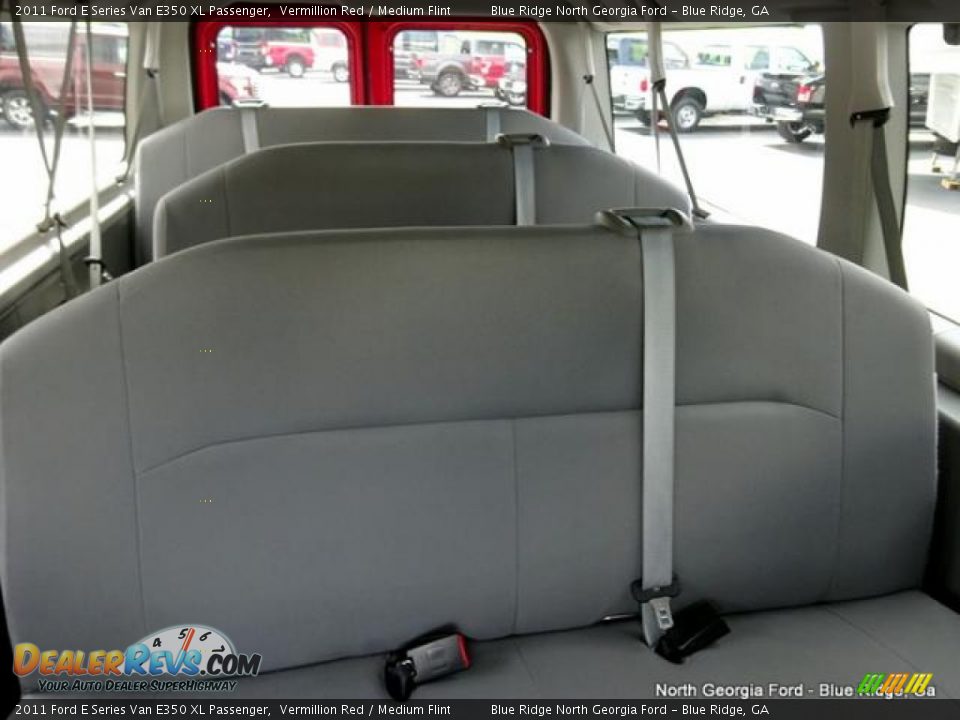 2011 Ford E Series Van E350 XL Passenger Vermillion Red / Medium Flint Photo #29