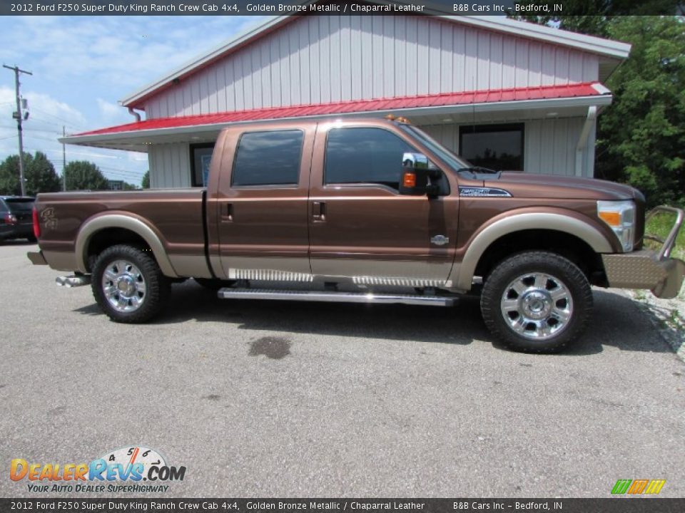 2012 Ford F250 Super Duty King Ranch Crew Cab 4x4 Golden Bronze Metallic / Chaparral Leather Photo #2