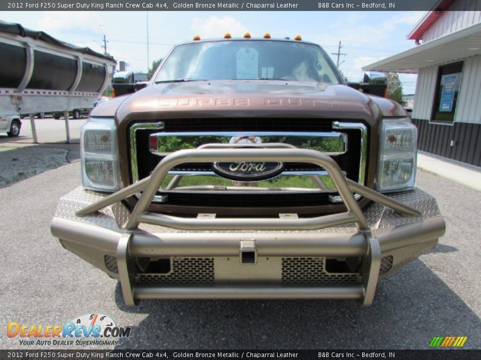 2012 Ford F250 Super Duty King Ranch Crew Cab 4x4 Golden Bronze Metallic / Chaparral Leather Photo #3