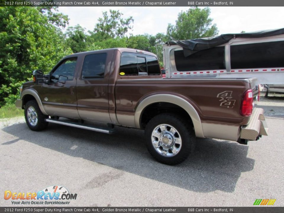 2012 Ford F250 Super Duty King Ranch Crew Cab 4x4 Golden Bronze Metallic / Chaparral Leather Photo #5