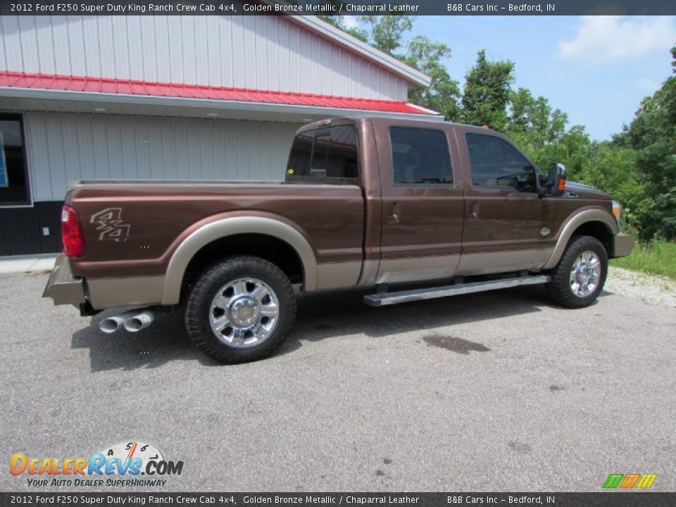 2012 Ford F250 Super Duty King Ranch Crew Cab 4x4 Golden Bronze Metallic / Chaparral Leather Photo #6