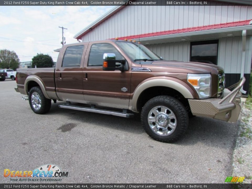 2012 Ford F250 Super Duty King Ranch Crew Cab 4x4 Golden Bronze Metallic / Chaparral Leather Photo #7