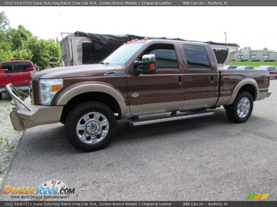 2012 Ford F250 Super Duty King Ranch Crew Cab 4x4 Golden Bronze Metallic / Chaparral Leather Photo #8