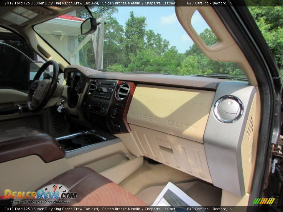 2012 Ford F250 Super Duty King Ranch Crew Cab 4x4 Golden Bronze Metallic / Chaparral Leather Photo #28