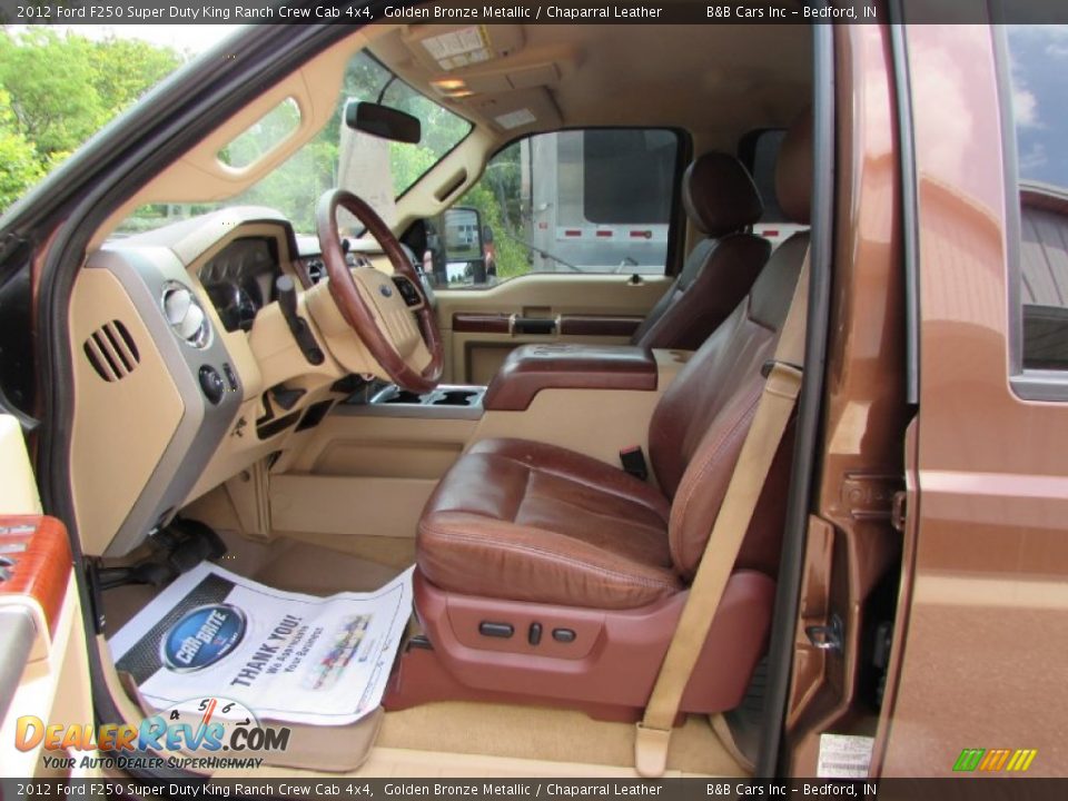 2012 Ford F250 Super Duty King Ranch Crew Cab 4x4 Golden Bronze Metallic / Chaparral Leather Photo #35