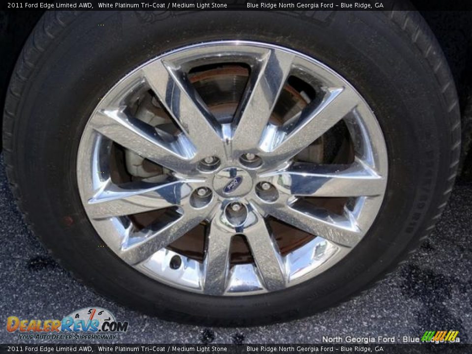 2011 Ford Edge Limited AWD White Platinum Tri-Coat / Medium Light Stone Photo #9