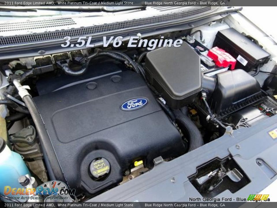 2011 Ford Edge Limited AWD White Platinum Tri-Coat / Medium Light Stone Photo #10