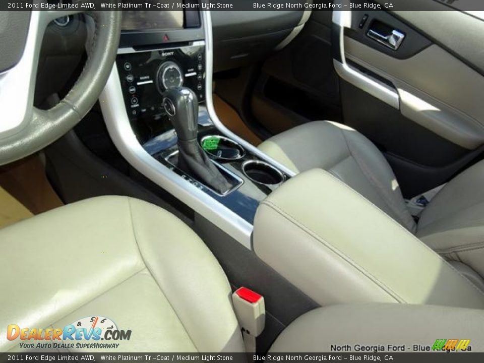 2011 Ford Edge Limited AWD White Platinum Tri-Coat / Medium Light Stone Photo #28