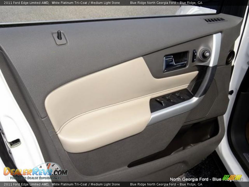 2011 Ford Edge Limited AWD White Platinum Tri-Coat / Medium Light Stone Photo #31