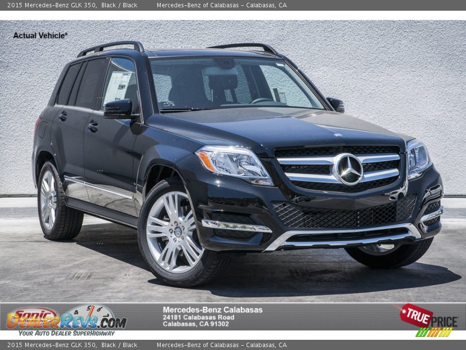 2015 Mercedes-Benz GLK 350 Black / Black Photo #1