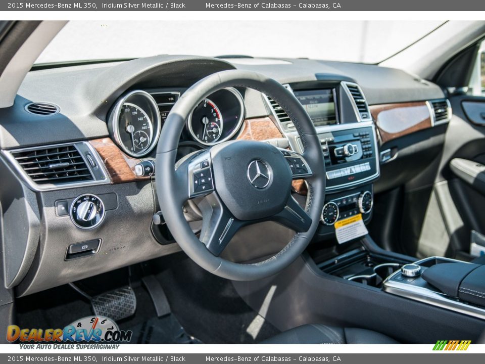 2015 Mercedes-Benz ML 350 Iridium Silver Metallic / Black Photo #5