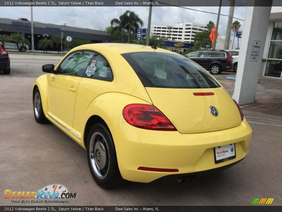 2012 Volkswagen Beetle 2.5L Saturn Yellow / Titan Black Photo #2