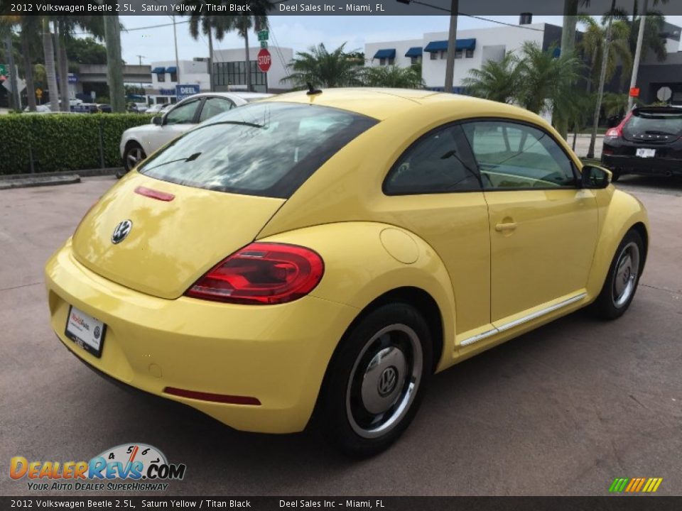 2012 Volkswagen Beetle 2.5L Saturn Yellow / Titan Black Photo #4