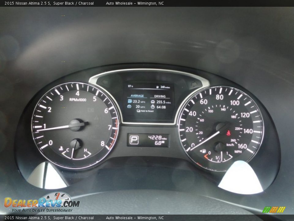 2015 Nissan Altima 2.5 S Super Black / Charcoal Photo #16