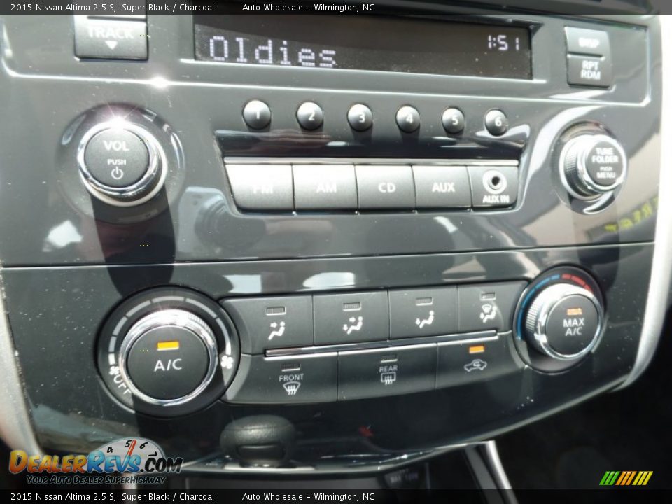2015 Nissan Altima 2.5 S Super Black / Charcoal Photo #18