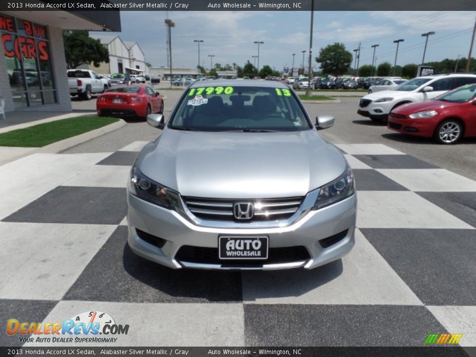 2013 Honda Accord LX Sedan Alabaster Silver Metallic / Gray Photo #2