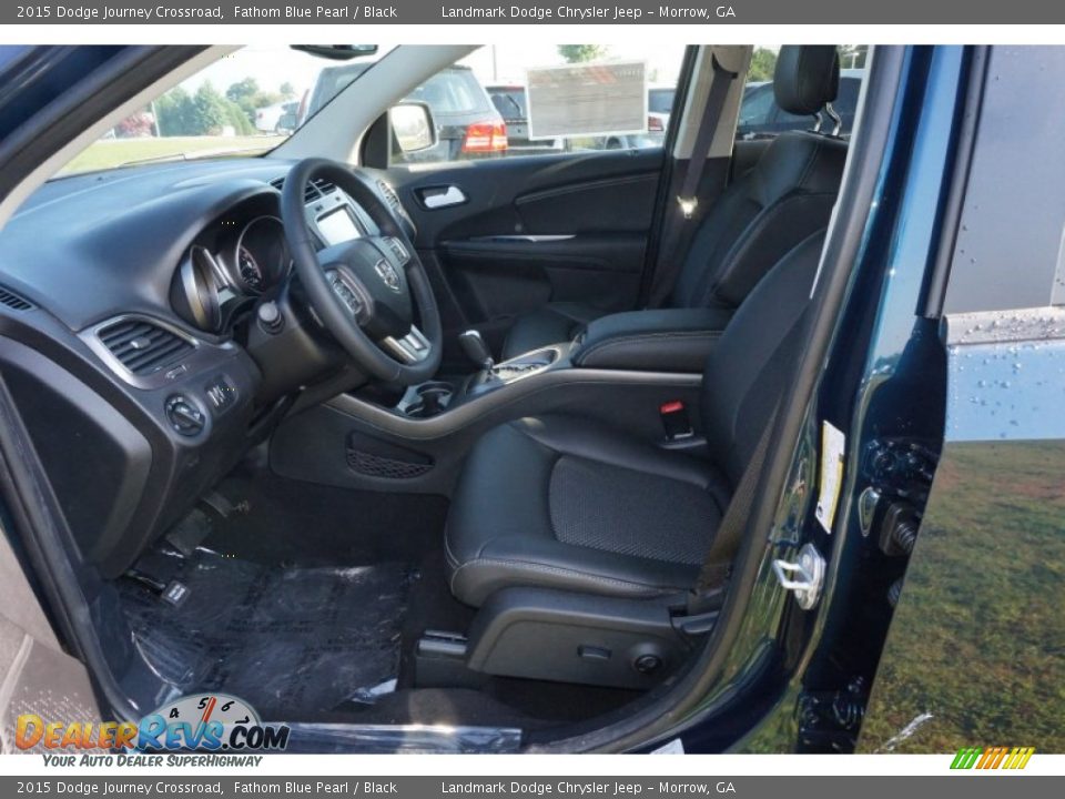 2015 Dodge Journey Crossroad Fathom Blue Pearl / Black Photo #6