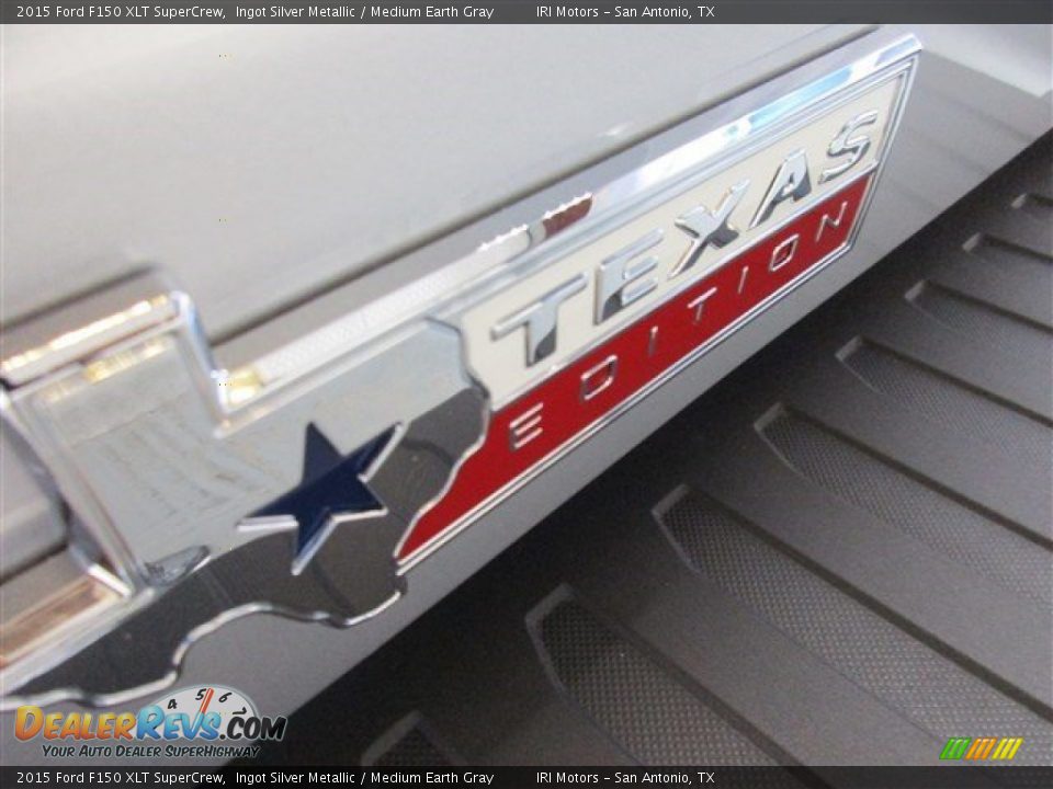 2015 Ford F150 XLT SuperCrew Ingot Silver Metallic / Medium Earth Gray Photo #7