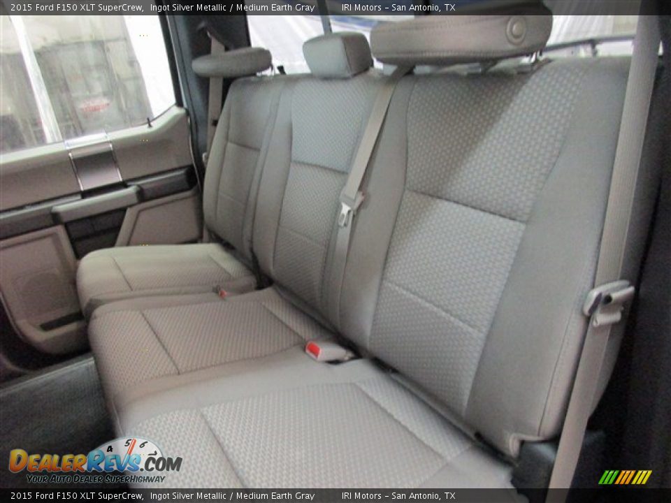 2015 Ford F150 XLT SuperCrew Ingot Silver Metallic / Medium Earth Gray Photo #11