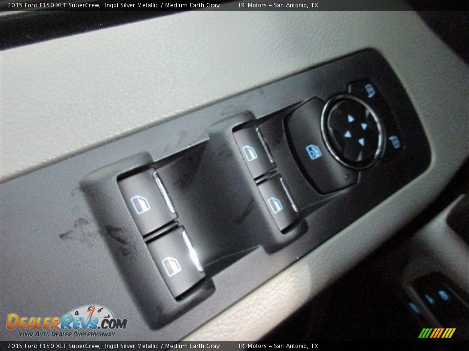 2015 Ford F150 XLT SuperCrew Ingot Silver Metallic / Medium Earth Gray Photo #21