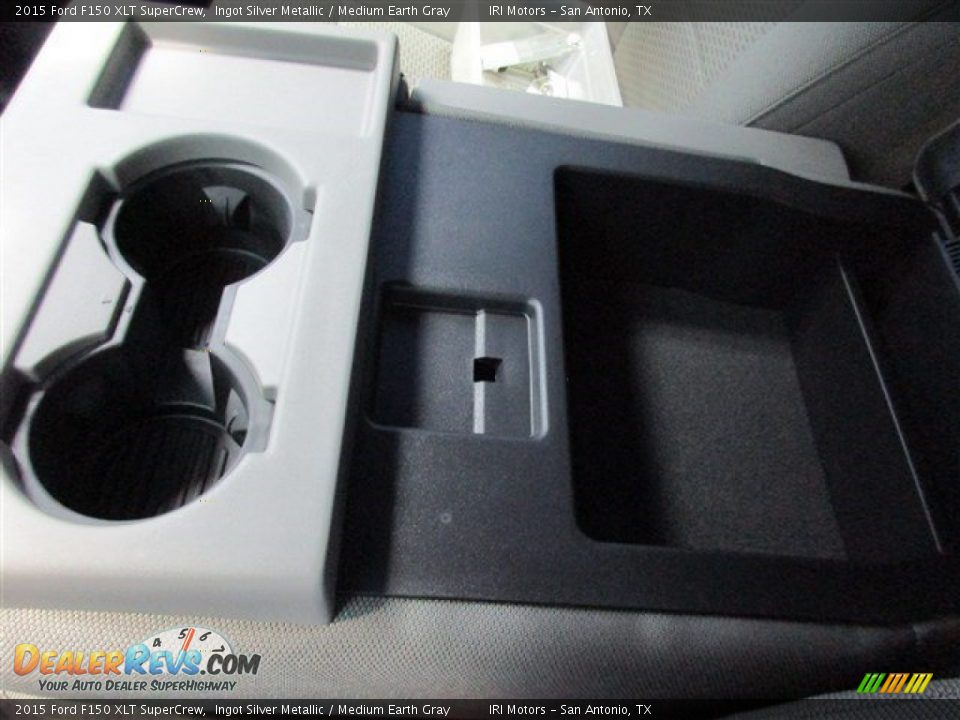 2015 Ford F150 XLT SuperCrew Ingot Silver Metallic / Medium Earth Gray Photo #22