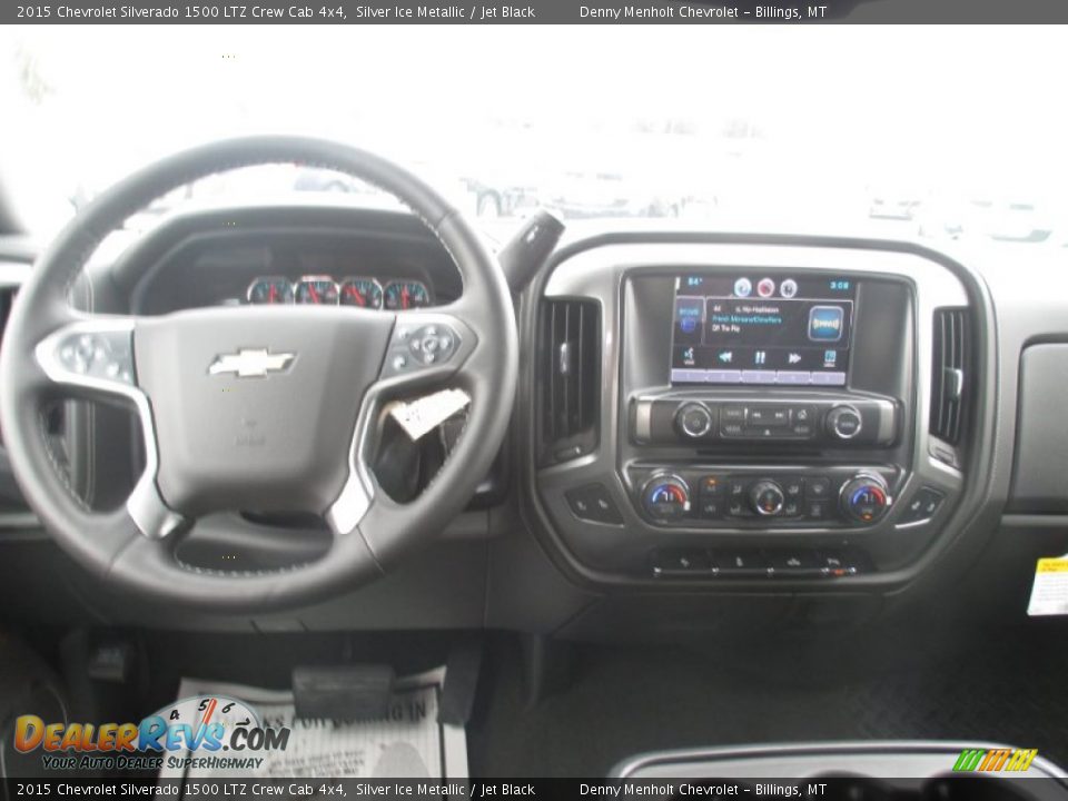 2015 Chevrolet Silverado 1500 LTZ Crew Cab 4x4 Silver Ice Metallic / Jet Black Photo #10