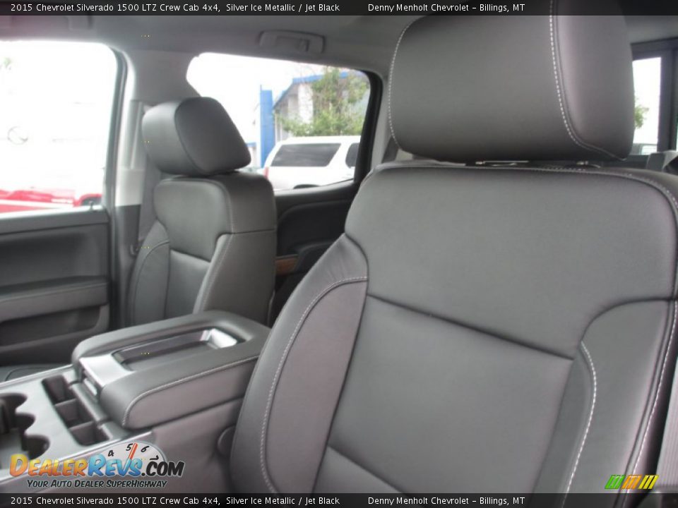 2015 Chevrolet Silverado 1500 LTZ Crew Cab 4x4 Silver Ice Metallic / Jet Black Photo #11