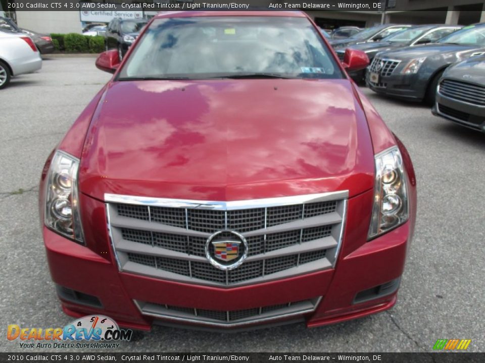 2010 Cadillac CTS 4 3.0 AWD Sedan Crystal Red Tintcoat / Light Titanium/Ebony Photo #9