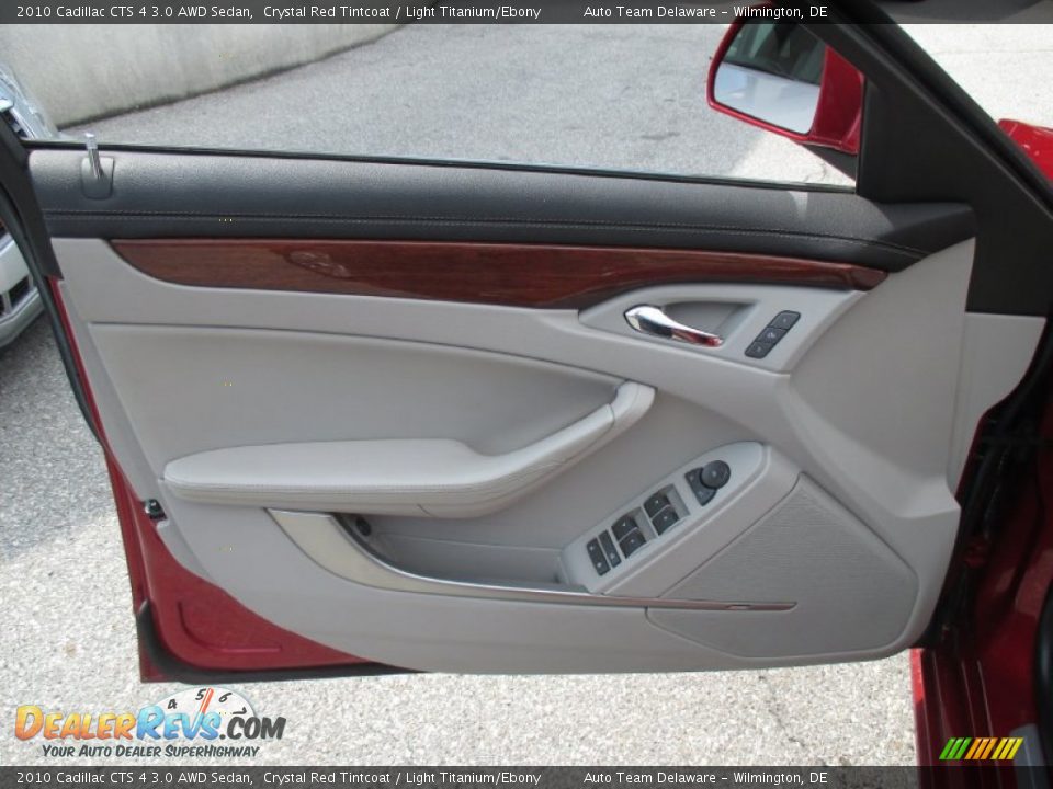 2010 Cadillac CTS 4 3.0 AWD Sedan Crystal Red Tintcoat / Light Titanium/Ebony Photo #21