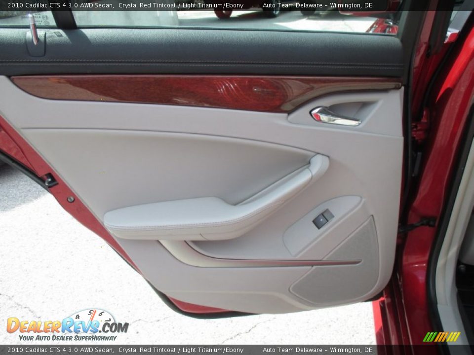 2010 Cadillac CTS 4 3.0 AWD Sedan Crystal Red Tintcoat / Light Titanium/Ebony Photo #22