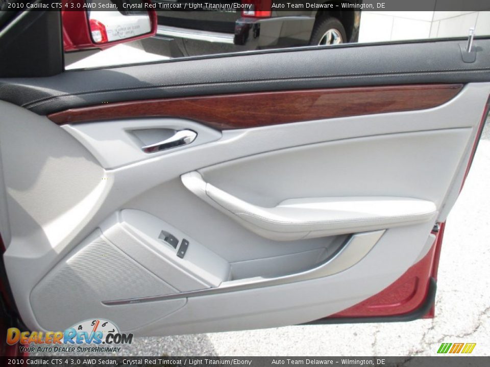 2010 Cadillac CTS 4 3.0 AWD Sedan Crystal Red Tintcoat / Light Titanium/Ebony Photo #24