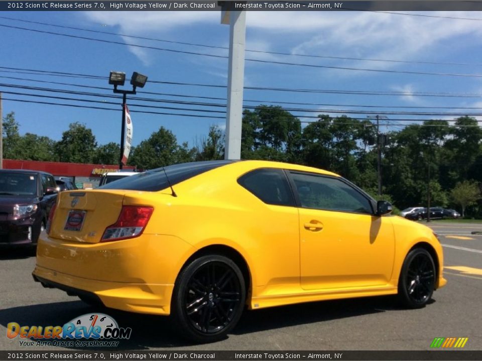2012 Scion tC Release Series 7.0 High Voltage Yellow / Dark Charcoal Photo #4