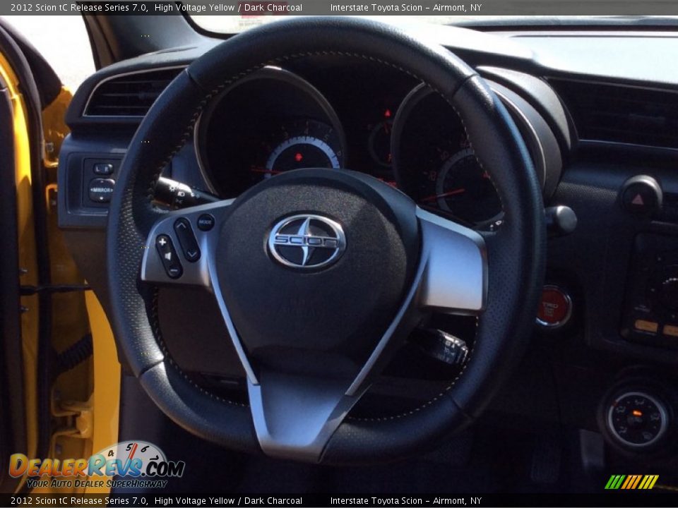 2012 Scion tC Release Series 7.0 High Voltage Yellow / Dark Charcoal Photo #13
