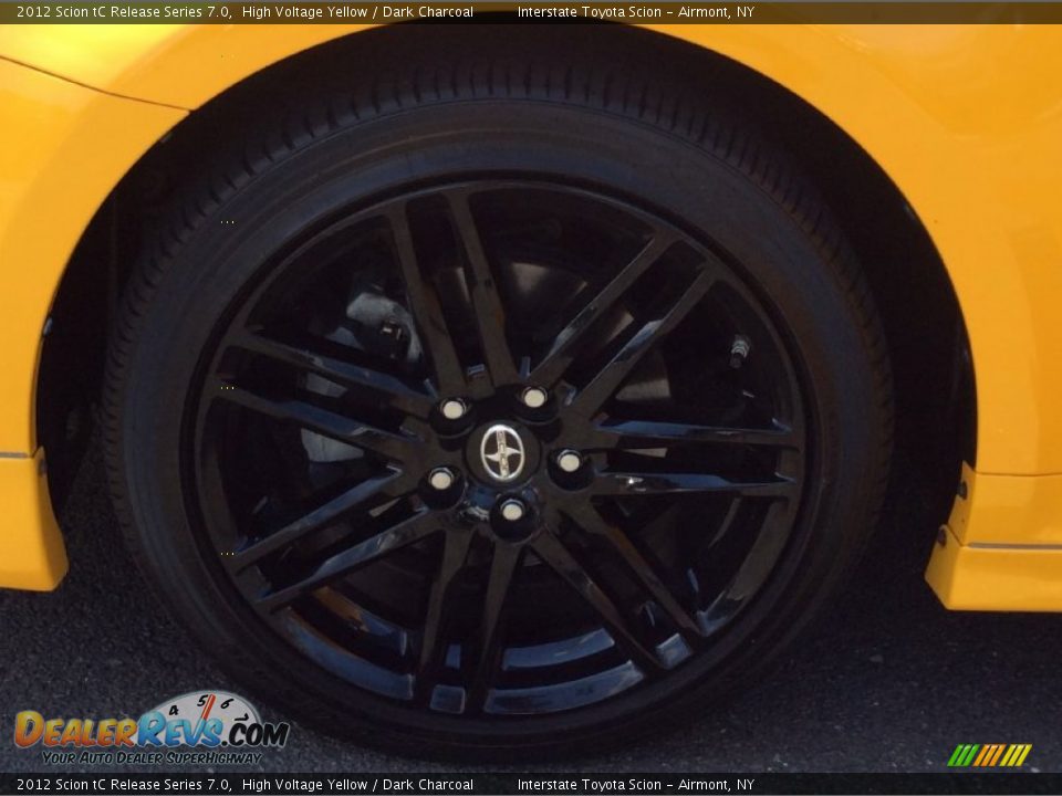 2012 Scion tC Release Series 7.0 High Voltage Yellow / Dark Charcoal Photo #23