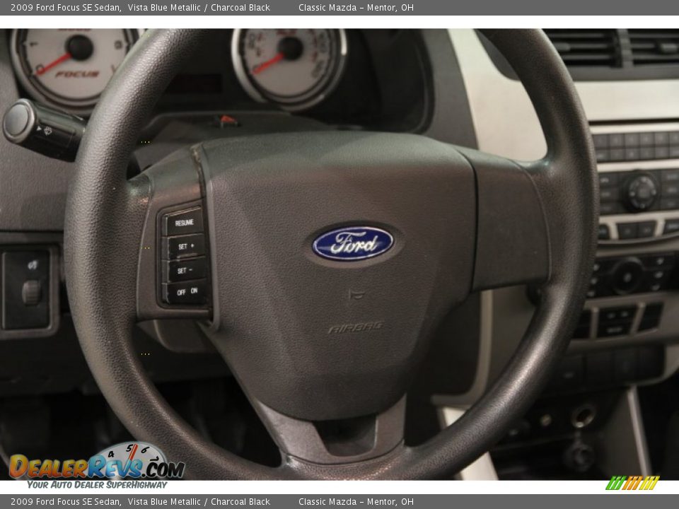 2009 Ford Focus SE Sedan Vista Blue Metallic / Charcoal Black Photo #6