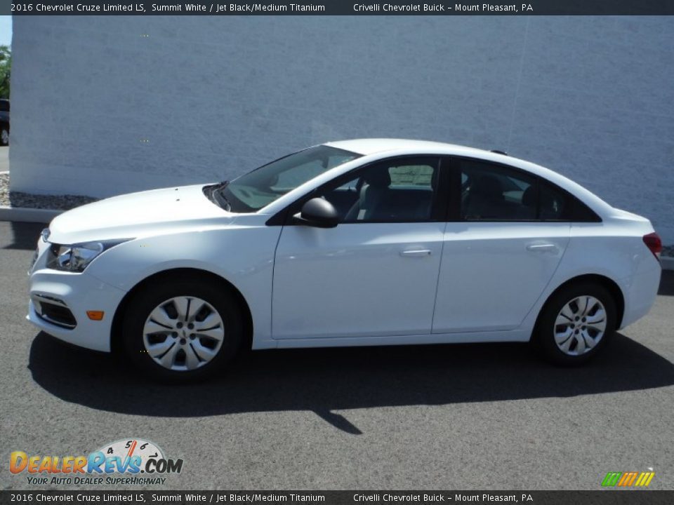 2016 Chevrolet Cruze Limited LS Summit White / Jet Black/Medium Titanium Photo #2