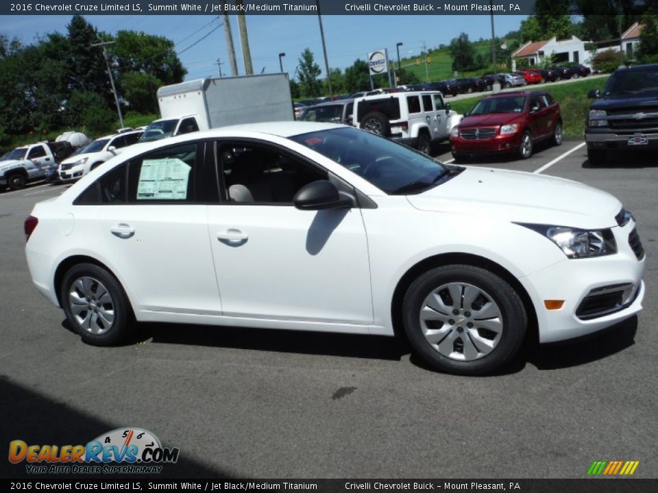 2016 Chevrolet Cruze Limited LS Summit White / Jet Black/Medium Titanium Photo #6