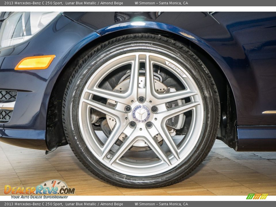 2013 Mercedes-Benz C 250 Sport Lunar Blue Metallic / Almond Beige Photo #8