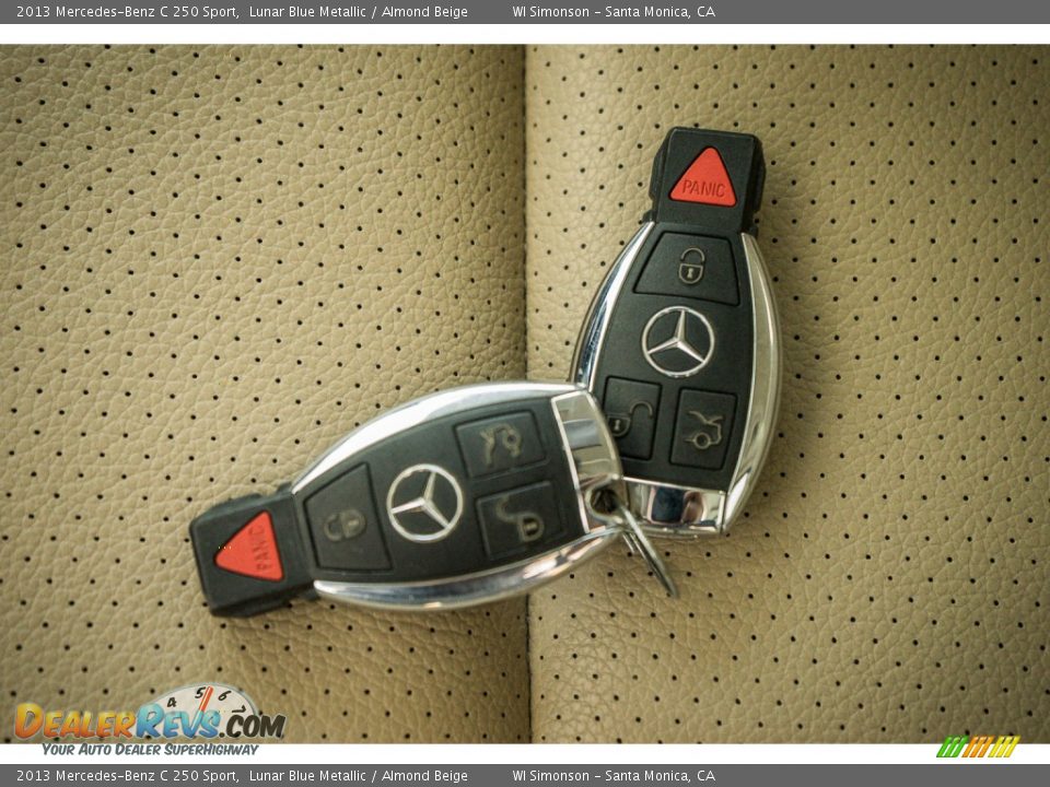 2013 Mercedes-Benz C 250 Sport Lunar Blue Metallic / Almond Beige Photo #11