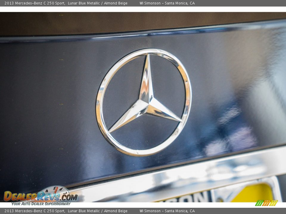 2013 Mercedes-Benz C 250 Sport Lunar Blue Metallic / Almond Beige Photo #30