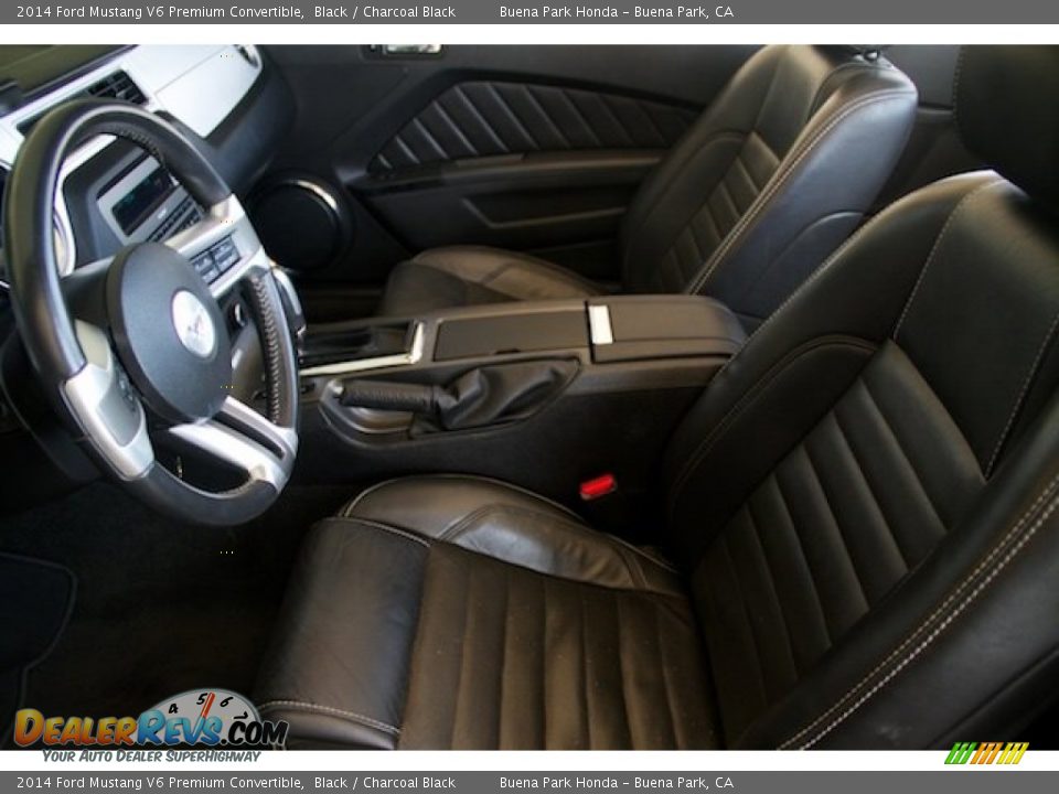 2014 Ford Mustang V6 Premium Convertible Black / Charcoal Black Photo #3