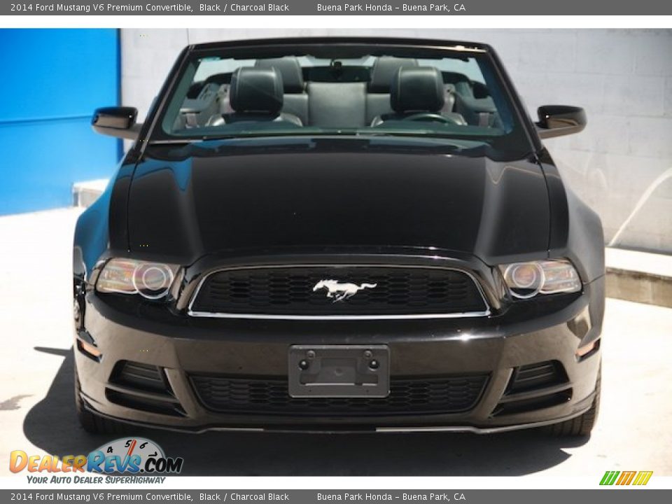 2014 Ford Mustang V6 Premium Convertible Black / Charcoal Black Photo #7