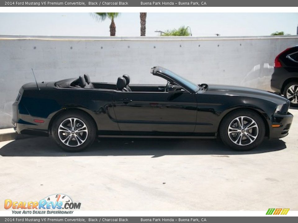2014 Ford Mustang V6 Premium Convertible Black / Charcoal Black Photo #8
