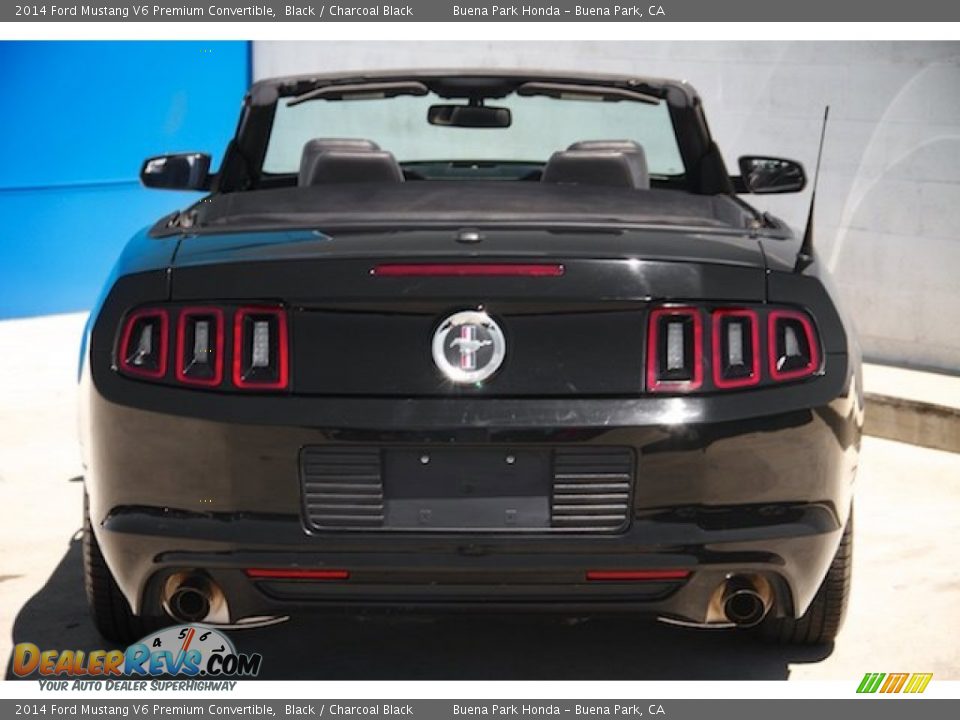 2014 Ford Mustang V6 Premium Convertible Black / Charcoal Black Photo #9