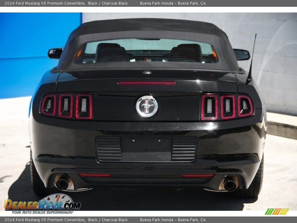 2014 Ford Mustang V6 Premium Convertible Black / Charcoal Black Photo #10