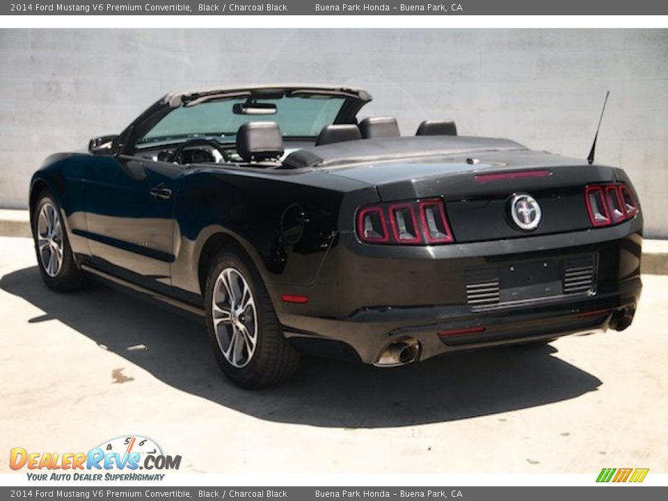 2014 Ford Mustang V6 Premium Convertible Black / Charcoal Black Photo #11