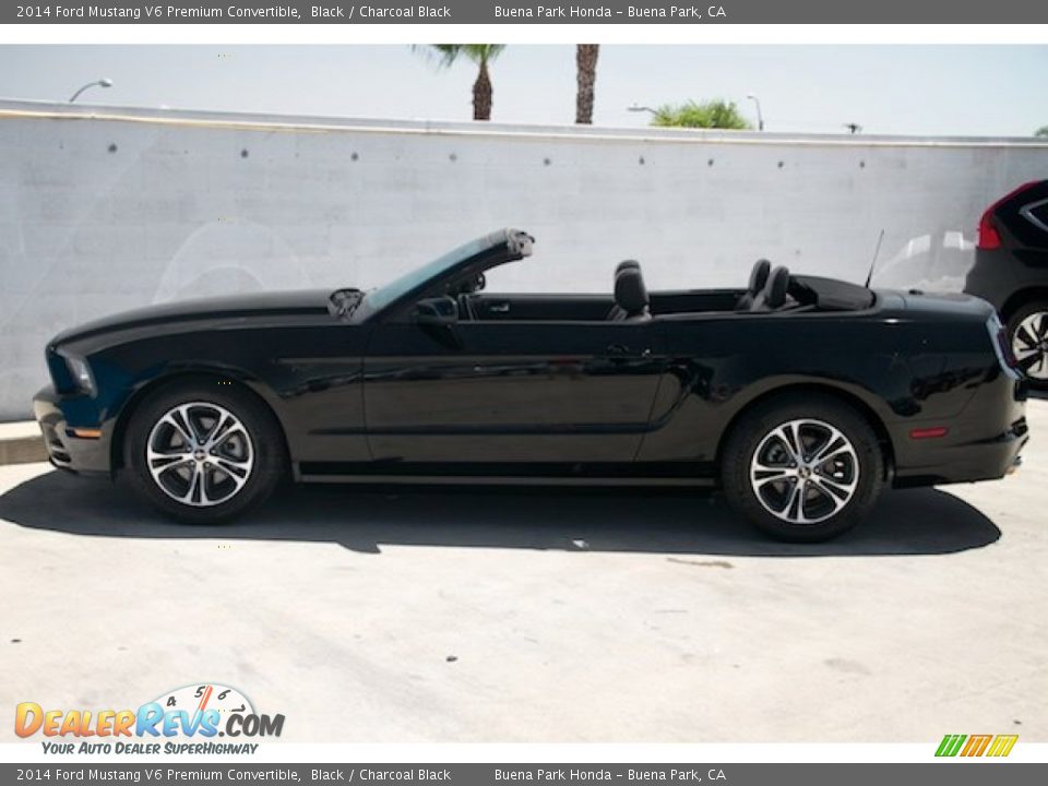 2014 Ford Mustang V6 Premium Convertible Black / Charcoal Black Photo #12